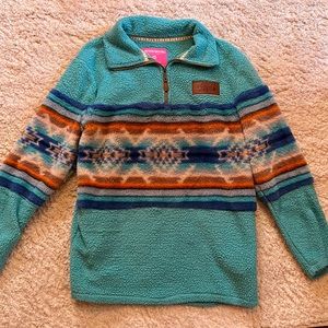 Southern Fried chics half zip